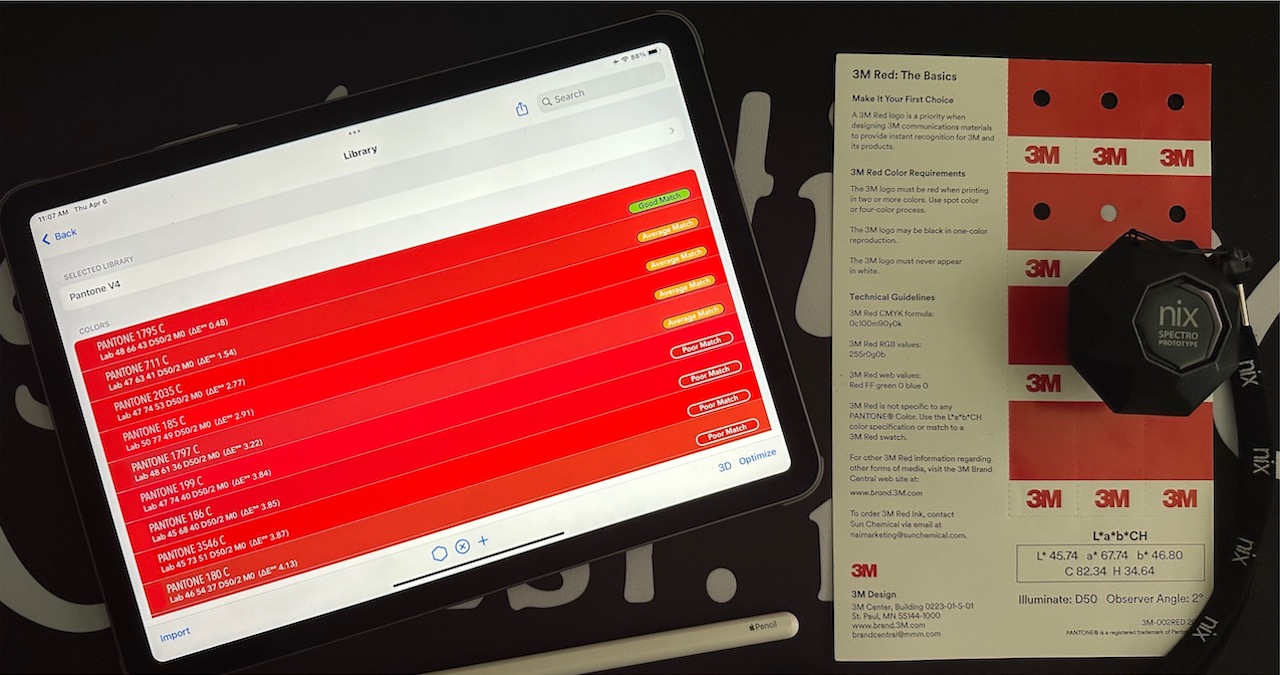 Physical Samples - spectrophotomters - Credit ColorCasters