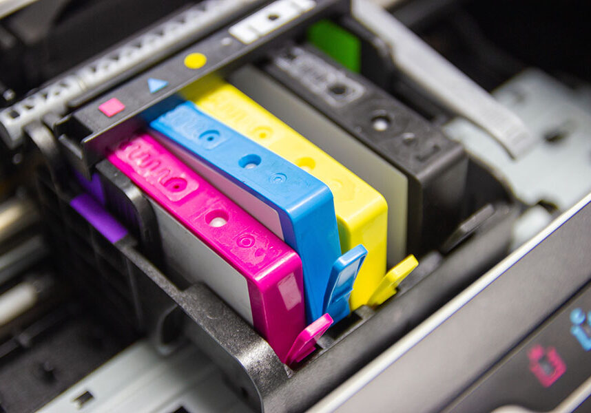 the color printer inkjet cartridge of the printer inject